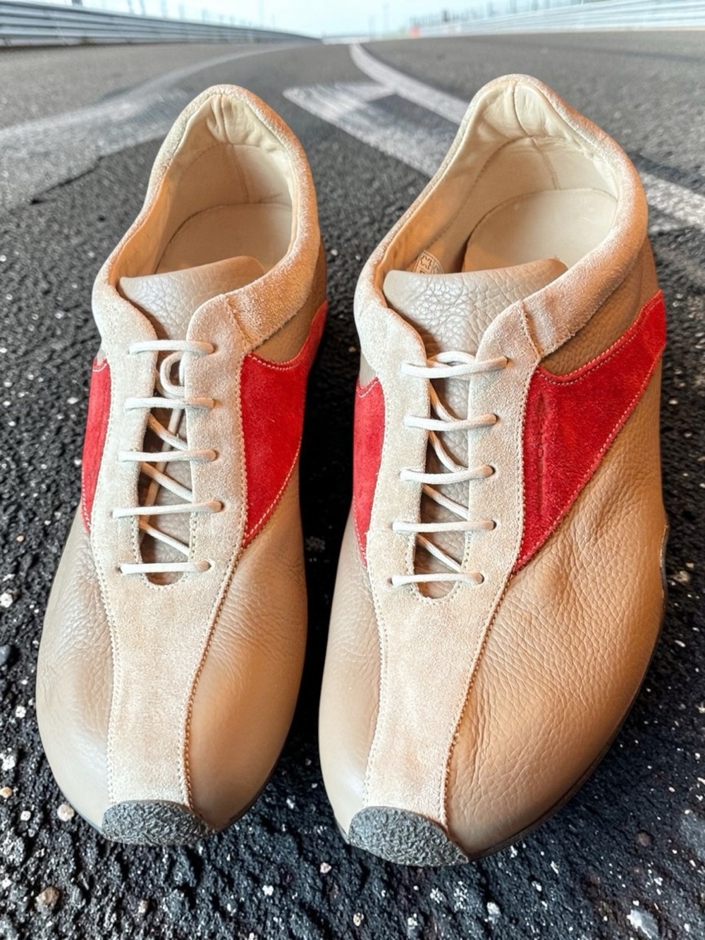 Reebok Vintage Y2K Brown Leather Made in Italy Driving Shoes suede accents | 12